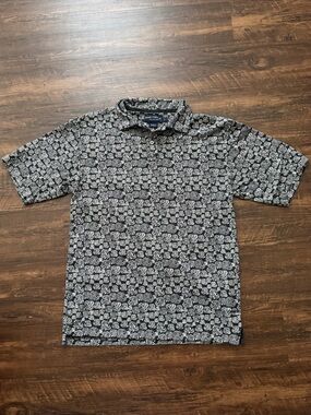 Daniel Cremieux Collection 100% Cotton Men’s Monotone Paisley Polo
